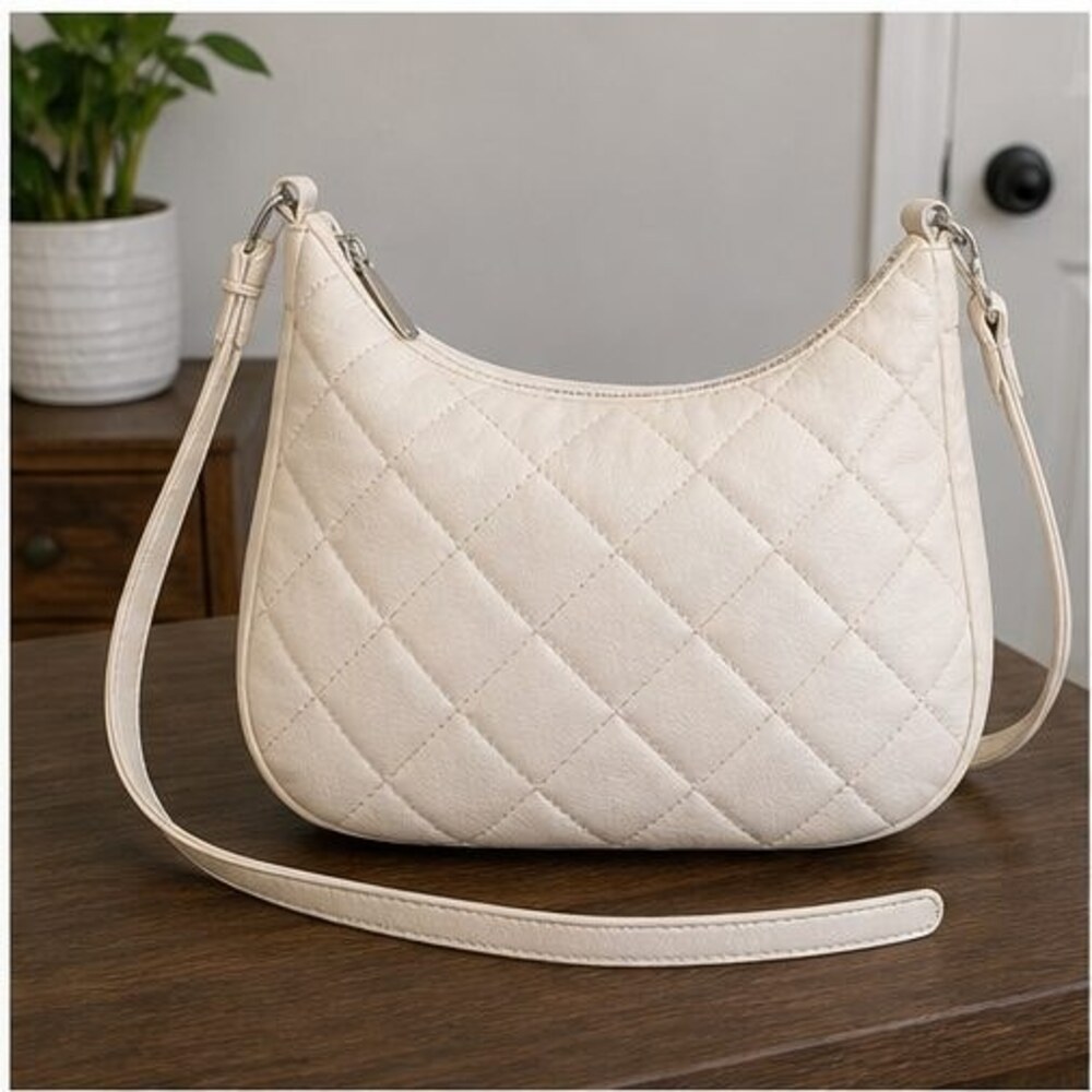 Sage Quilted Crossbody Bag